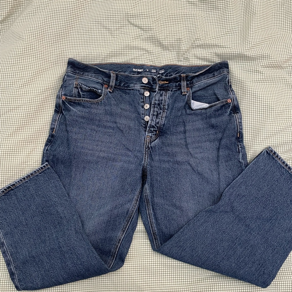 Old Navy Medium Blue High-Rise Jeans